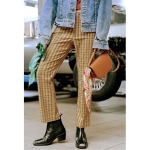 UO Mensy Plaid Straight Leg Trouser Pant